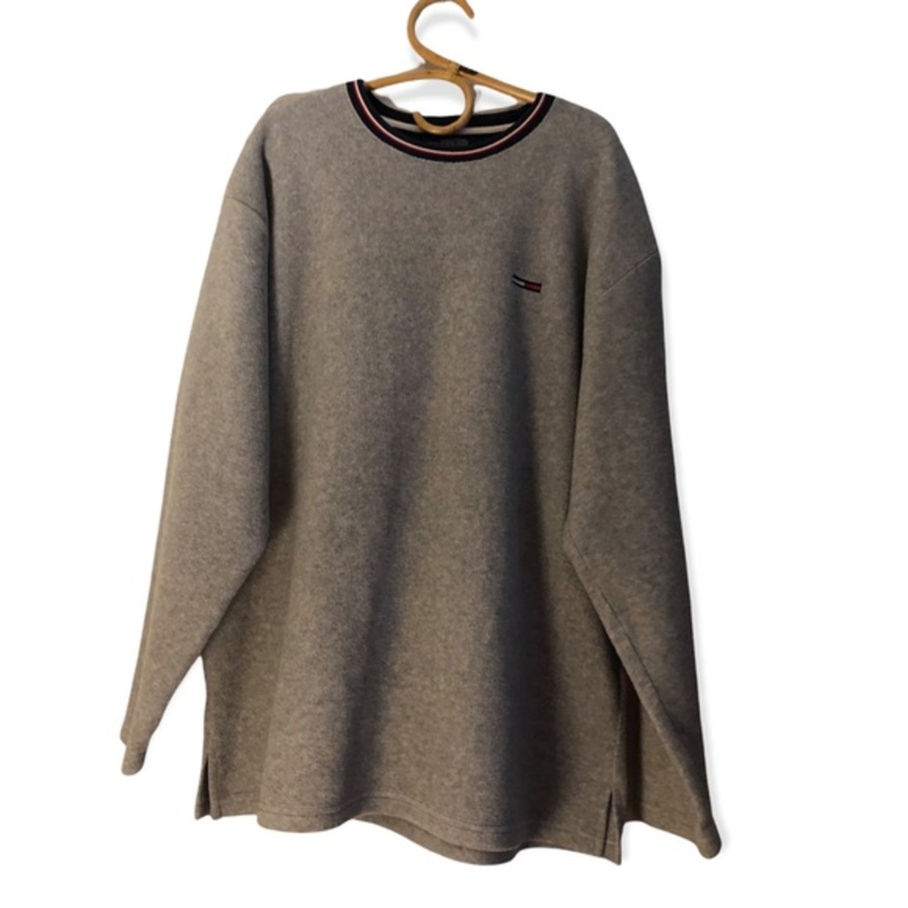 Tommy Sweatshirt‎ Men Size Large long Sleeve Pull Over Gray
